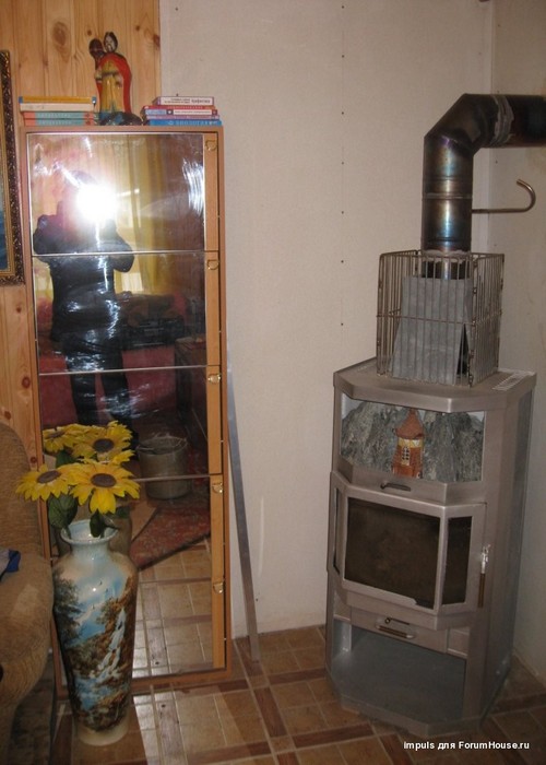 Пять лет назад была установлена печь-камин «Ангара» для обогрева дачи в зимой